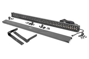 Kubota RTV-X900 Worksite LED Light Bar Kit - Front - Rough Country - Dual Row DRL, 50 Inch - Black - '14-'22